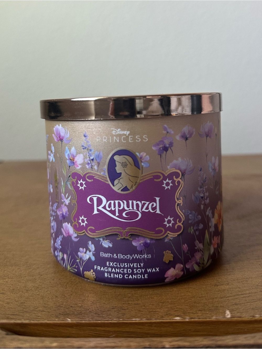 NEW Bath & Body Works Disney Princess Rapunzel 3 wick candle